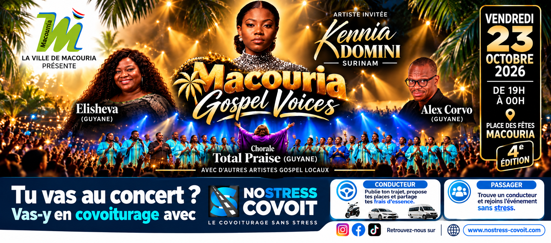 Macouria Gospel en covoiturage